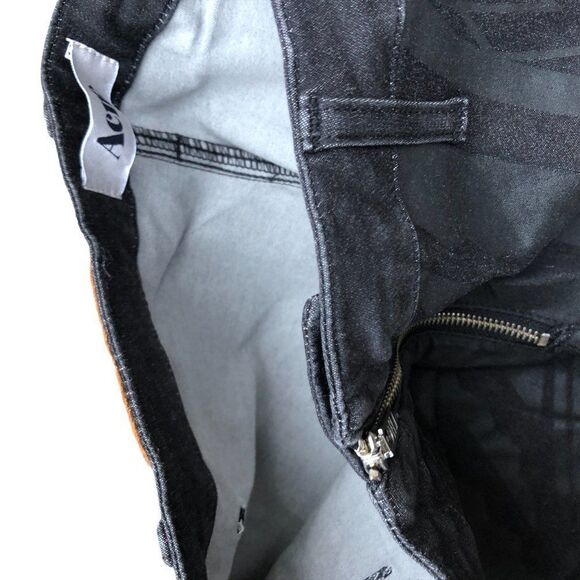 RARE Acne Studios Jeans Size 26 Flex Tattoo Black Denim - Picture 14 of 14